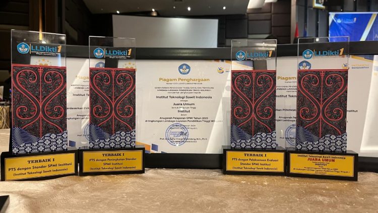 ITSI RAIH 4 PENGHARGAAN PADA ANUGERAH SPMI DI LINGKUNGAN LLDIKTI WILAYAH I TAHUN 2025